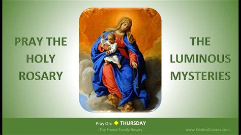 pray the holy rosary thursday